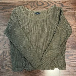 Size M | Army Green American Eagle Knit Sweater
